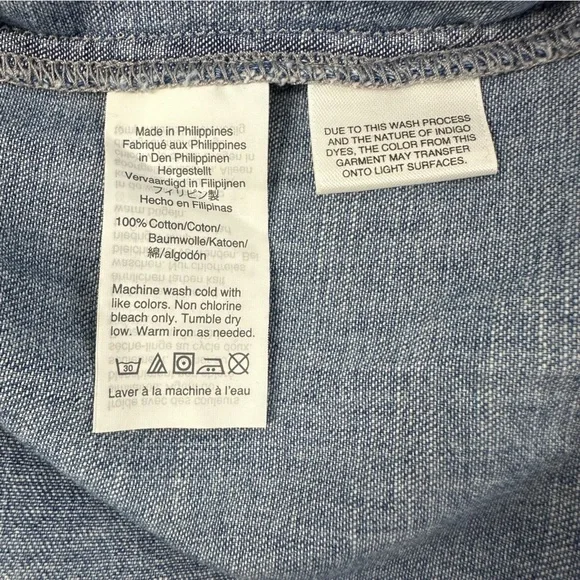 Madewell Blue Denim Midi Dress - Picture 7 of 10